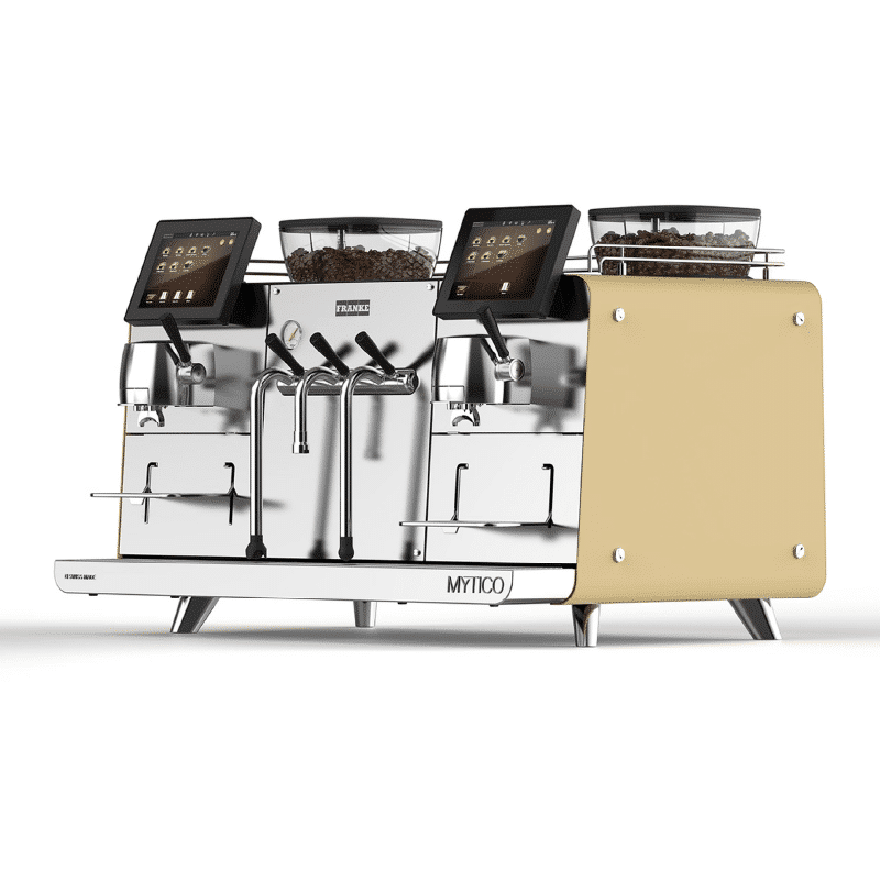 A two-group Franke Mytico espresso machine