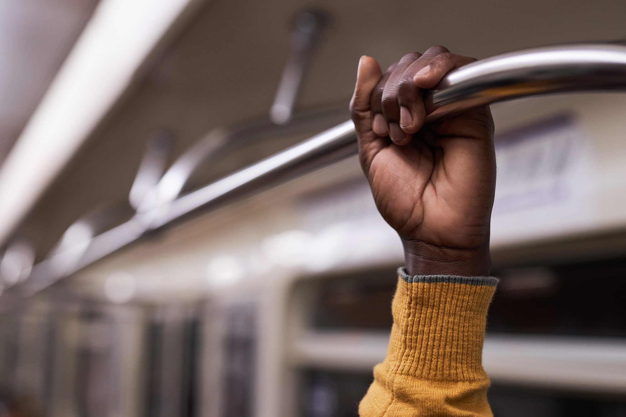 A small hand holding a handrail built at its height